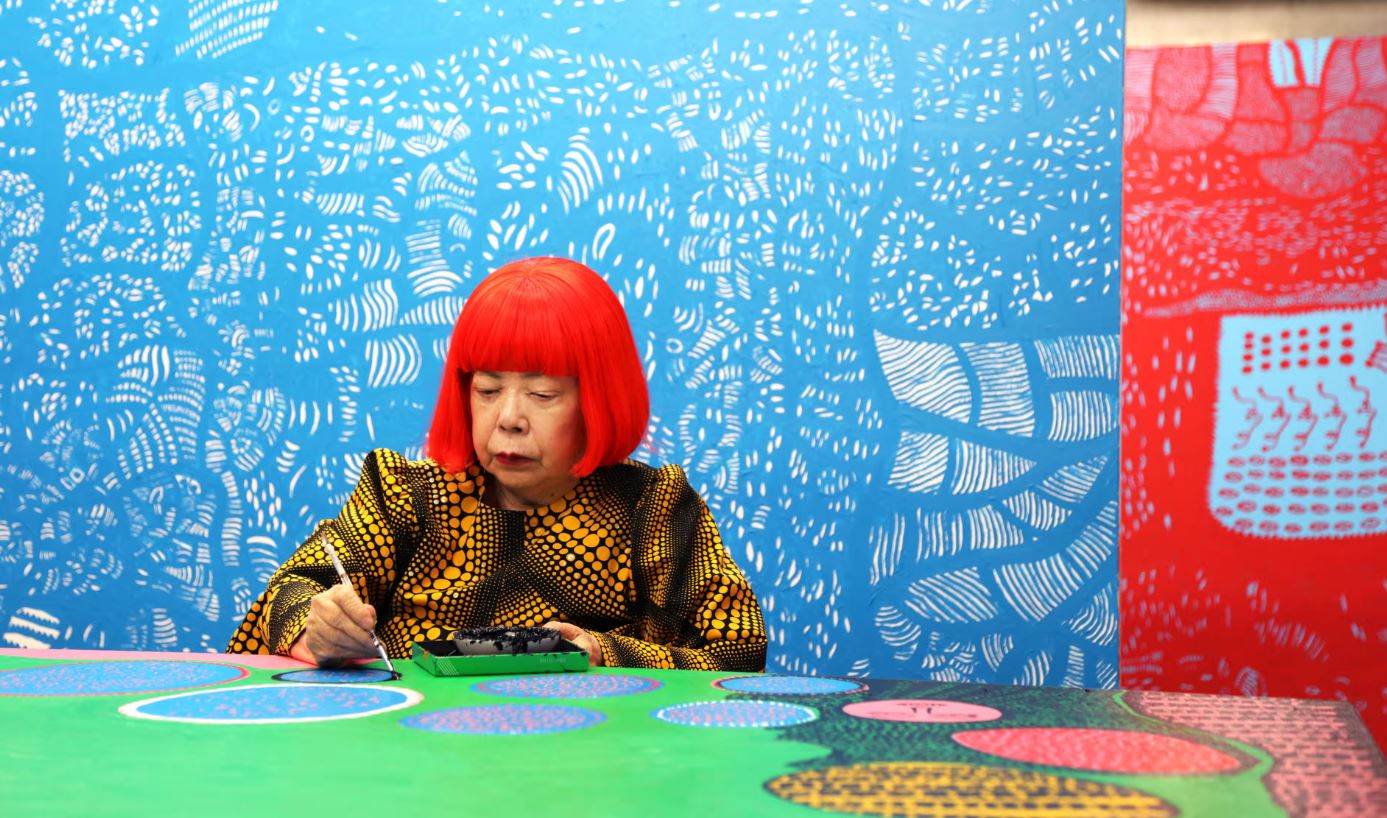 Yayoi Kusama was the best-selling contemporary artist in 2023.